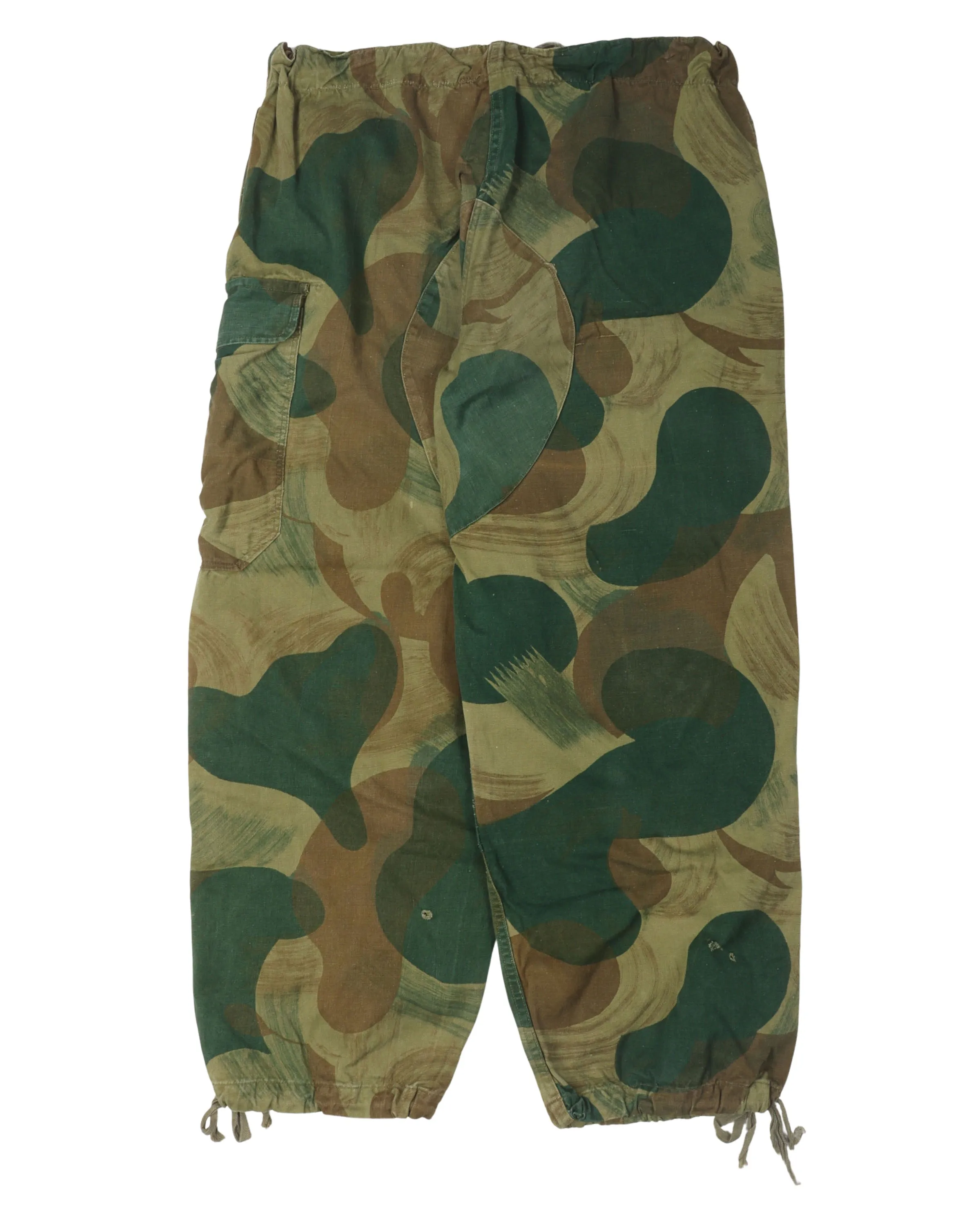 1950s Belgian Brushstroke Camo Paratrooper Drawstring Pants