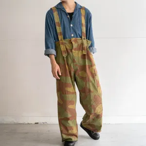 1960-80s Italian military sanmarco camo paratrooper pants 'with shoulder strap'