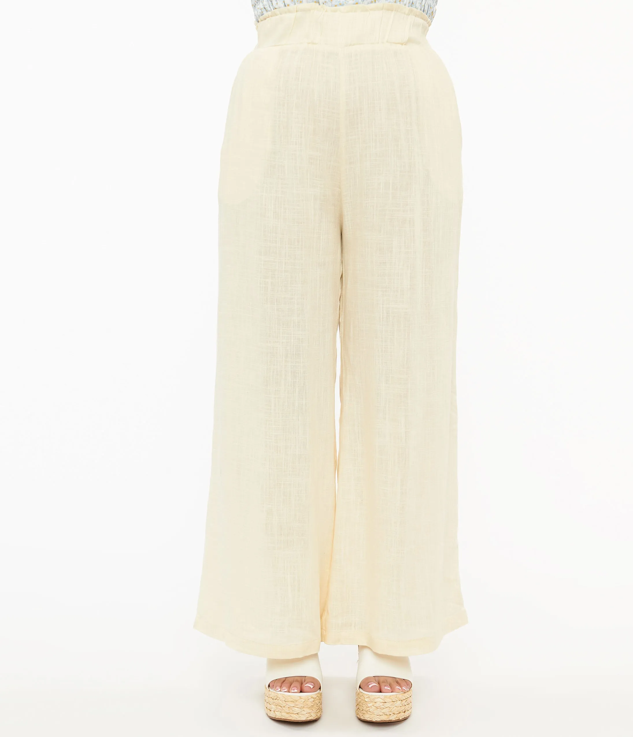 1970s Ivory Wide Leg Pants