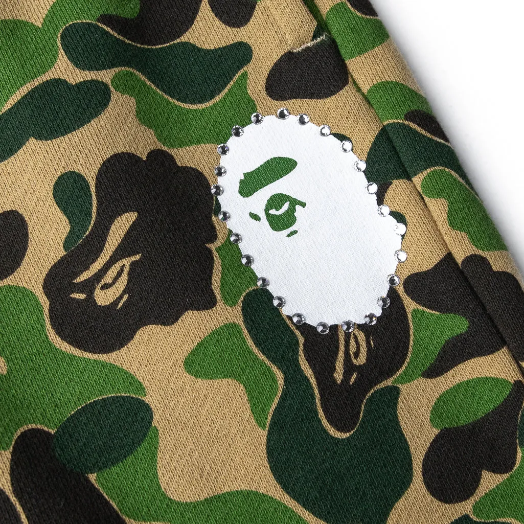 A Bathing Ape ABC Crystal Stone Sweatpants - Green