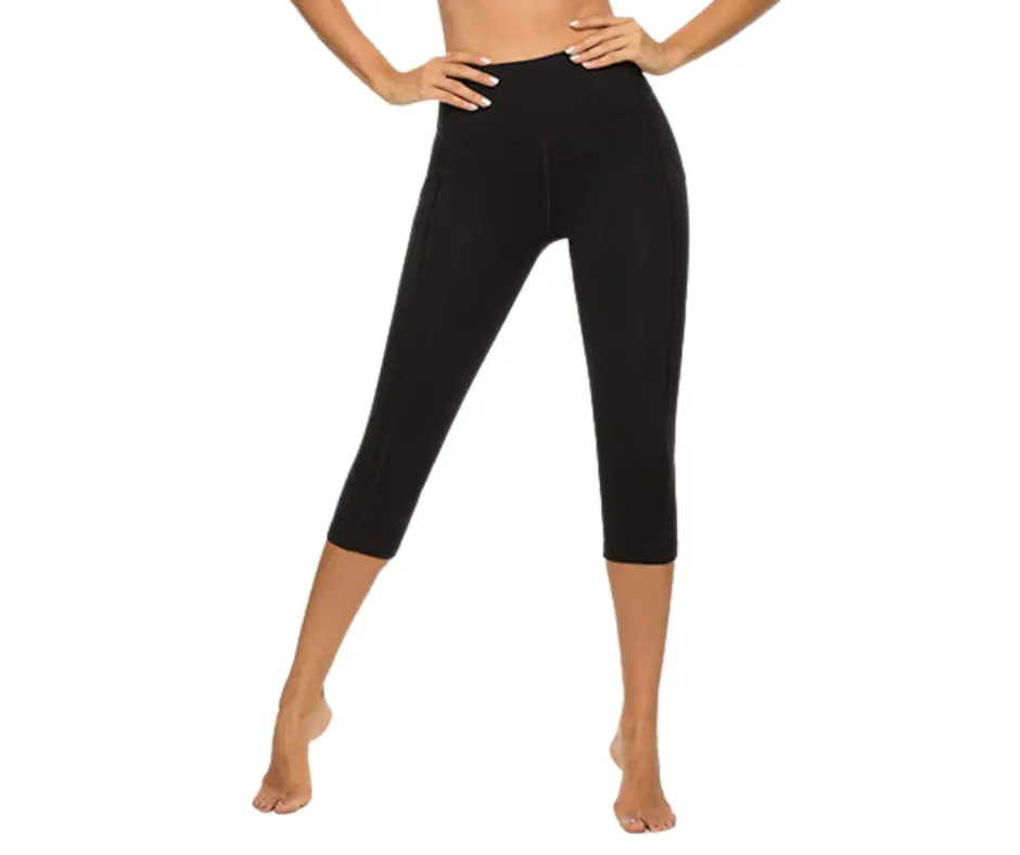 Activewear 3/4 Leggings With Pockets - Wholesale