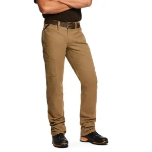 ARIAT - Rebar M4 Relaxed DuraStretch Made Tough Stackable Straight Leg Pant, Khaki