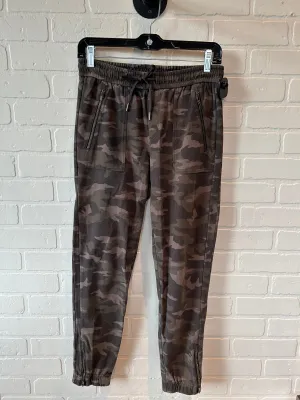 Athletic Pants By Athleta In Black & Green, Size: 0