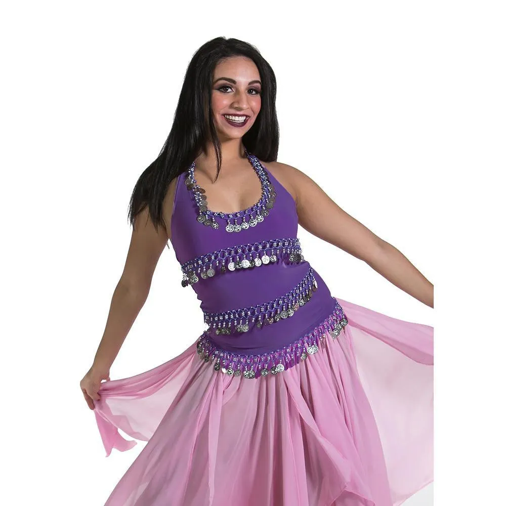 Belly Dance Stretchy Lycra Halter Top | FESTIVE