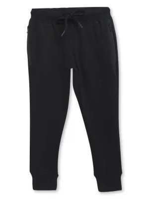 Boys Casual Black Track Pants