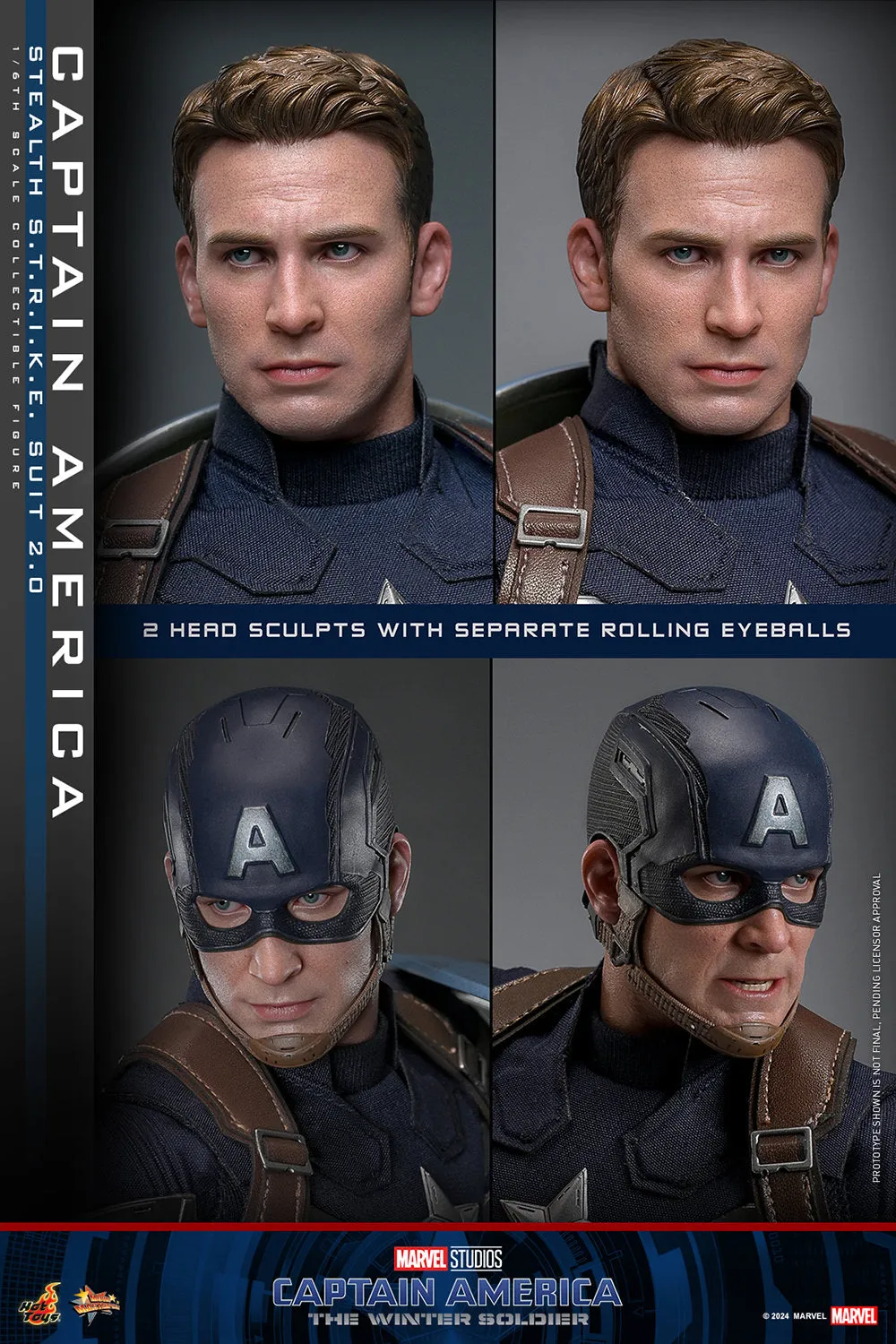 Captain America (Stealth STRIKE Suit) 2.0 Sixth Scale Figure