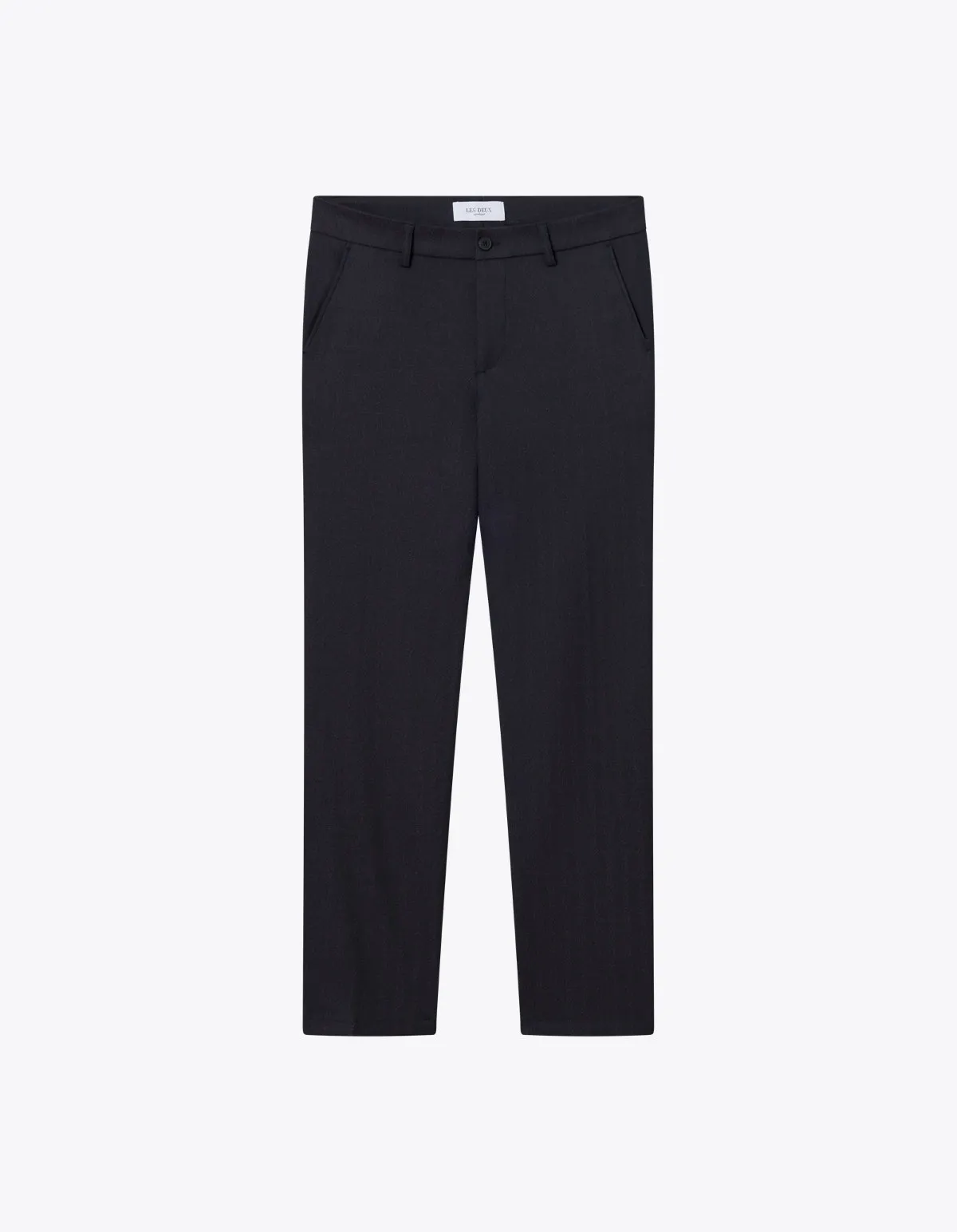 Como Reg Herringbone Suit Pants - Dark Navy Dark Navy