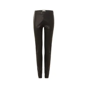 Coster Copenhagen Leather Stretch Leggings - Mynthe Black B3507