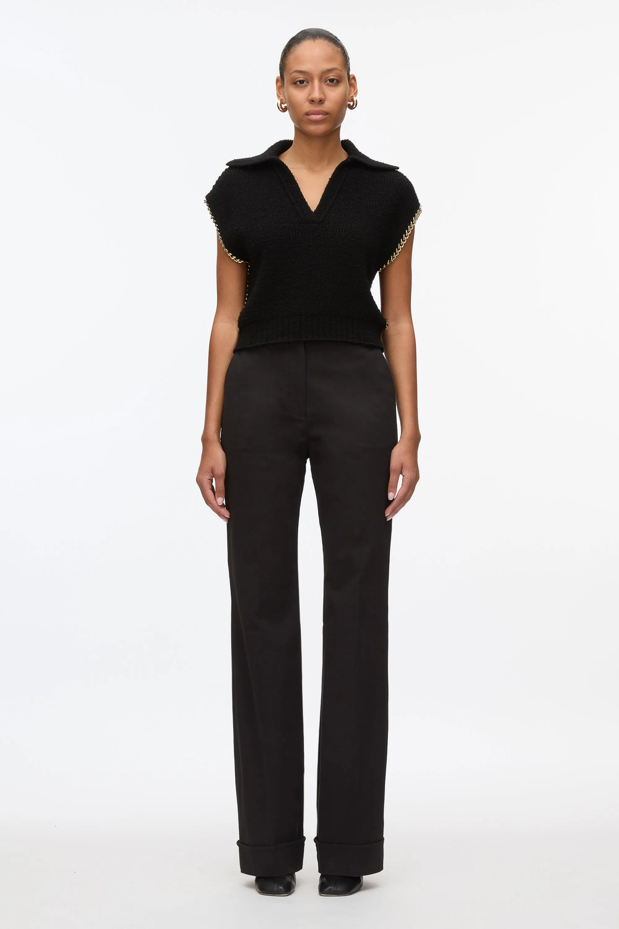 Cuffed Kick Flare Pant