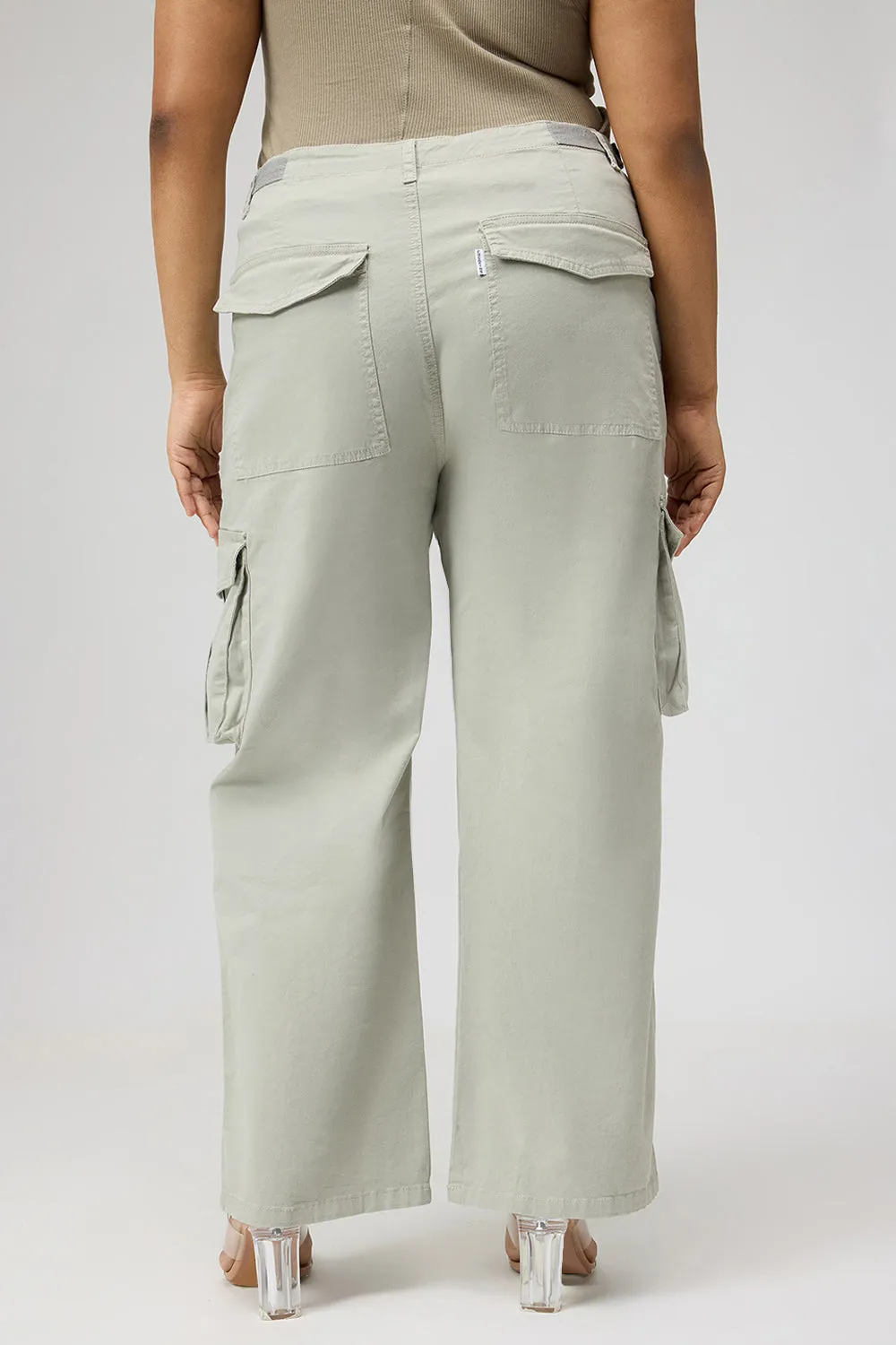 Curve Mint Green Cargo Pants