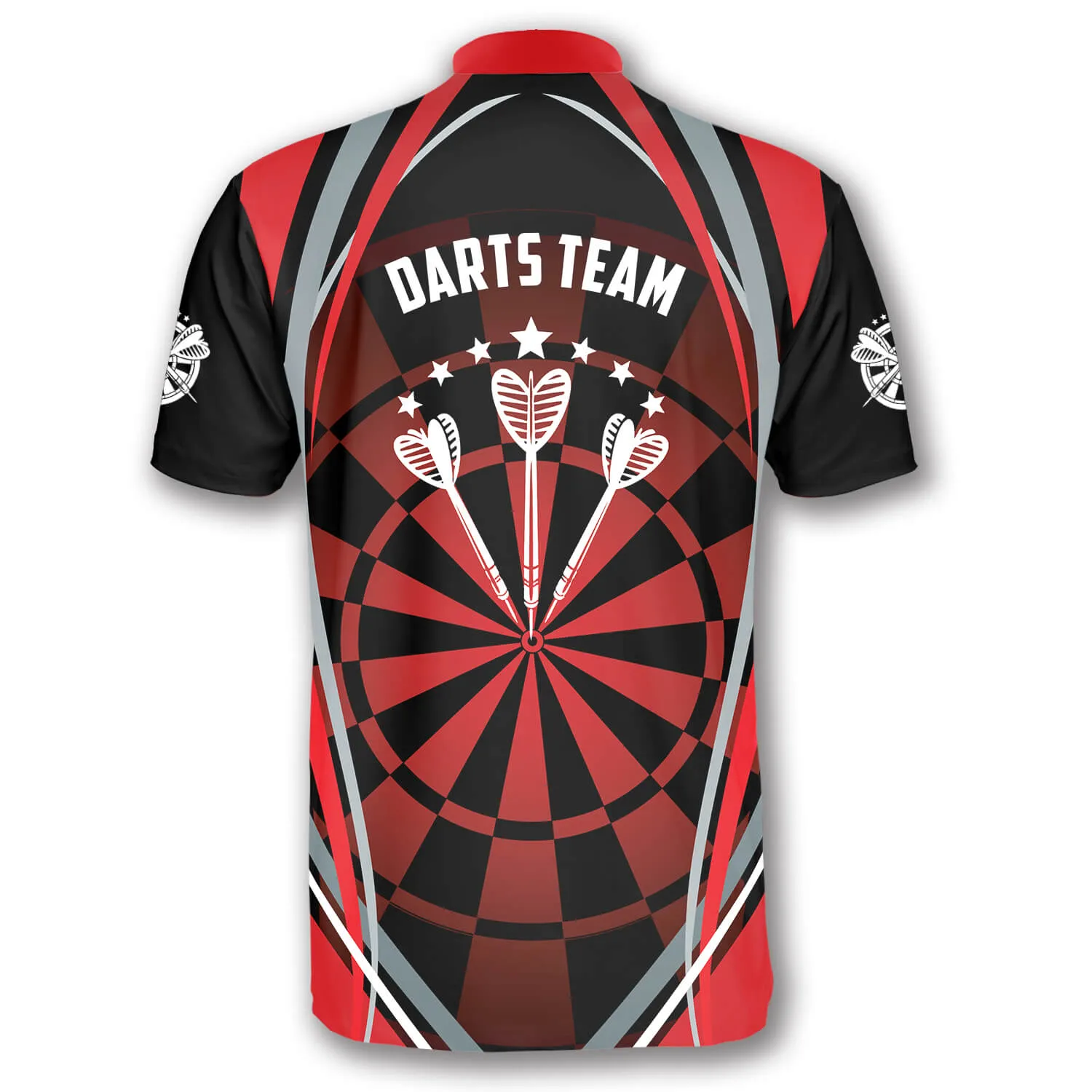 Dart Board Red Black Custom Darts Jerseys for Men, Personalized Dart Jersey Shirt, Dart Shirt