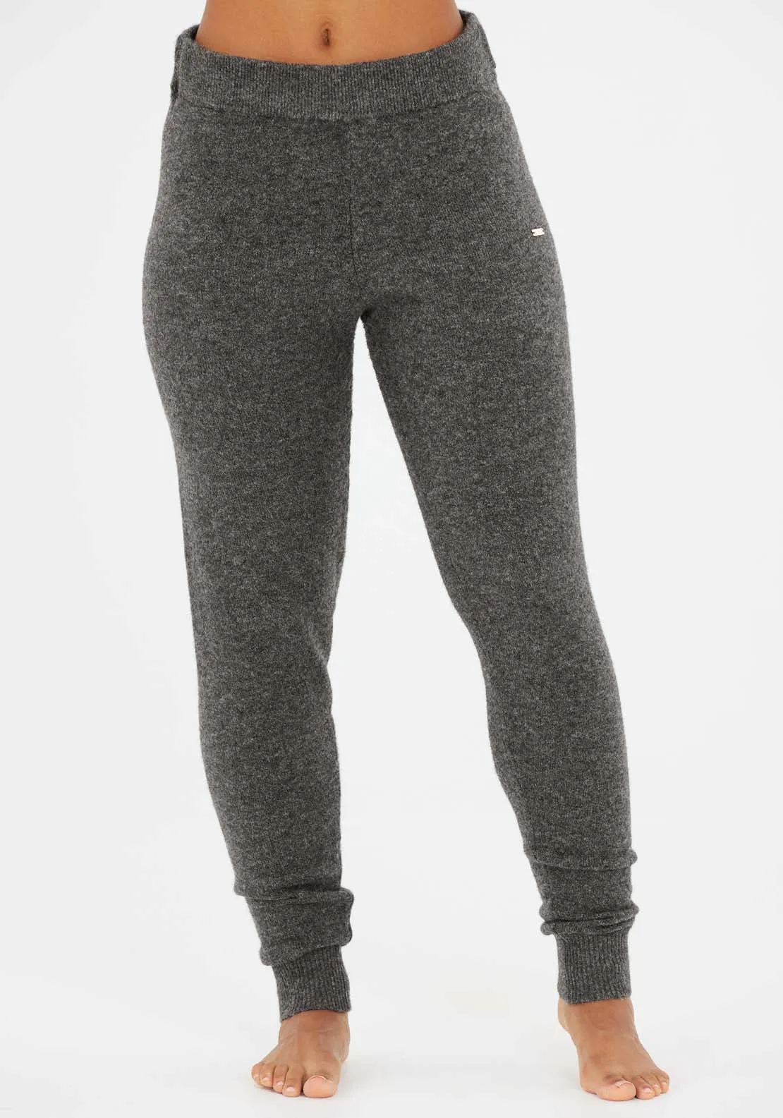 Daviana  Knitted Pants - Grey Melange