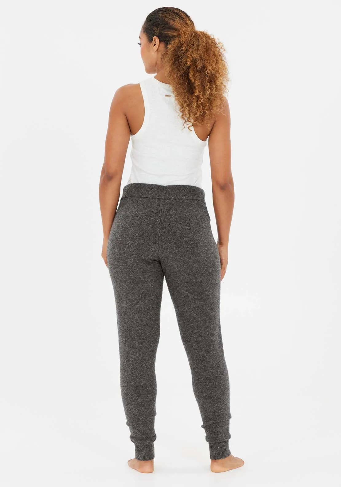 Daviana  Knitted Pants - Grey Melange