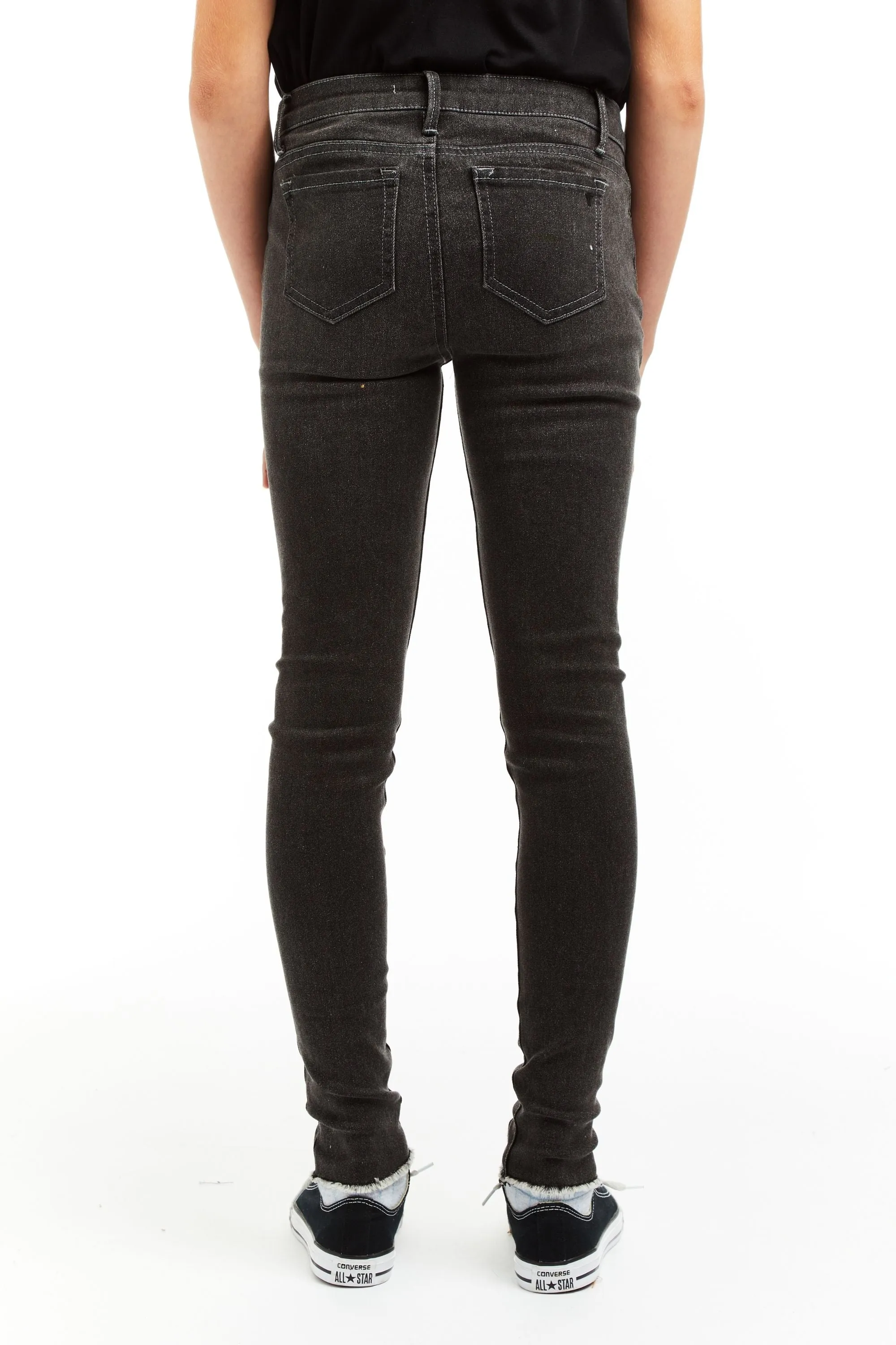 Diane - Mid Rise Destructed Skinny With Fray Hem