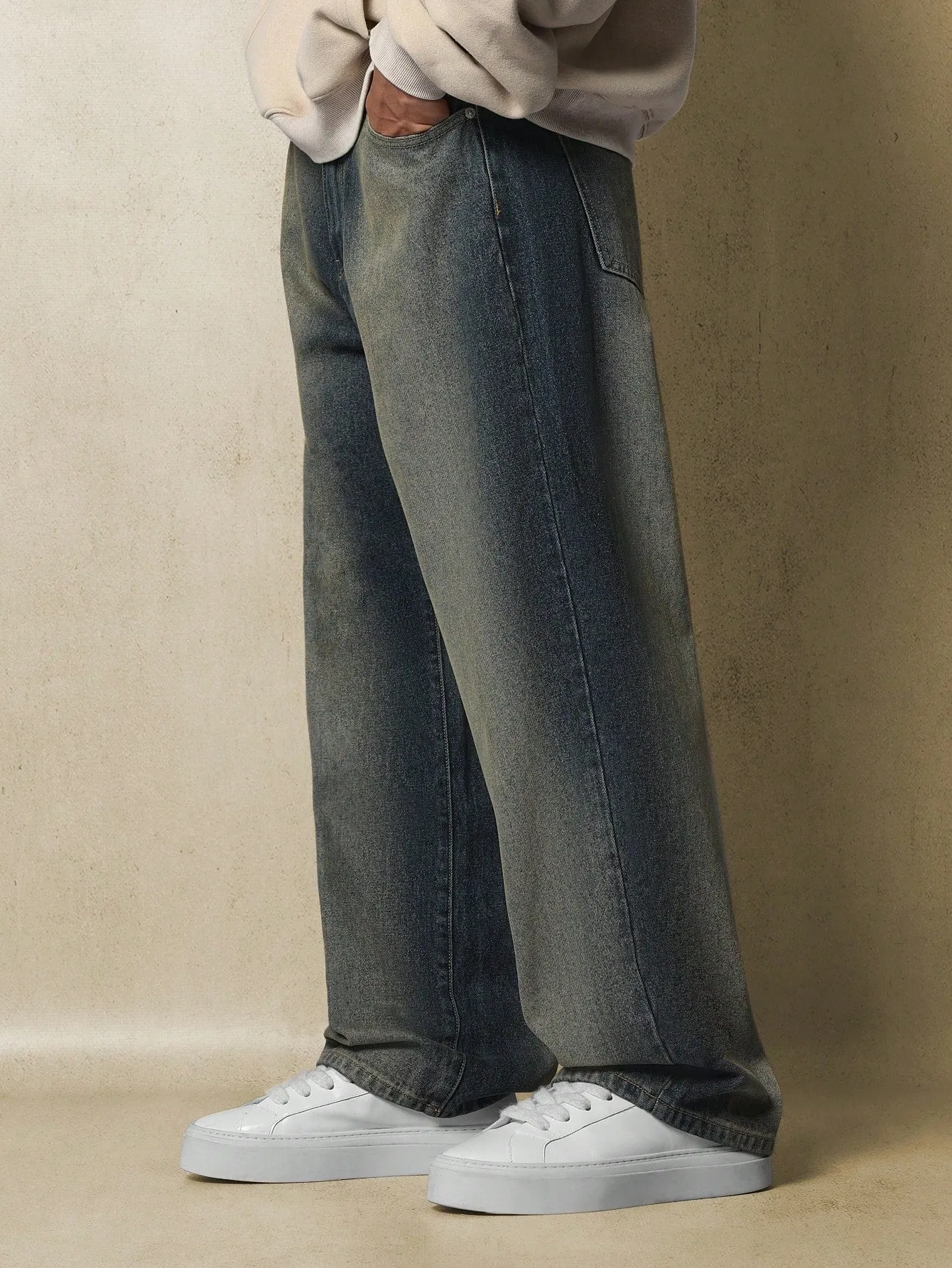 Dirty Wash Loose Fit Baggy Pant