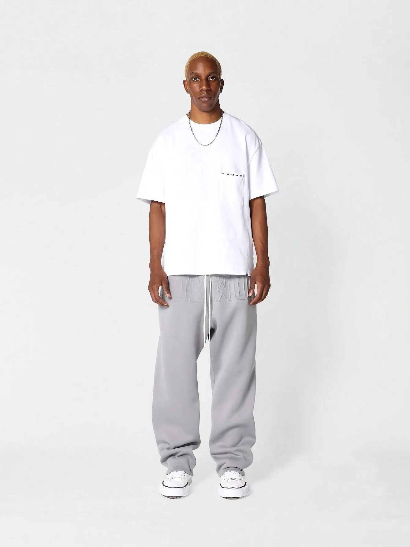 Drop Crotch Jogger With Embossing