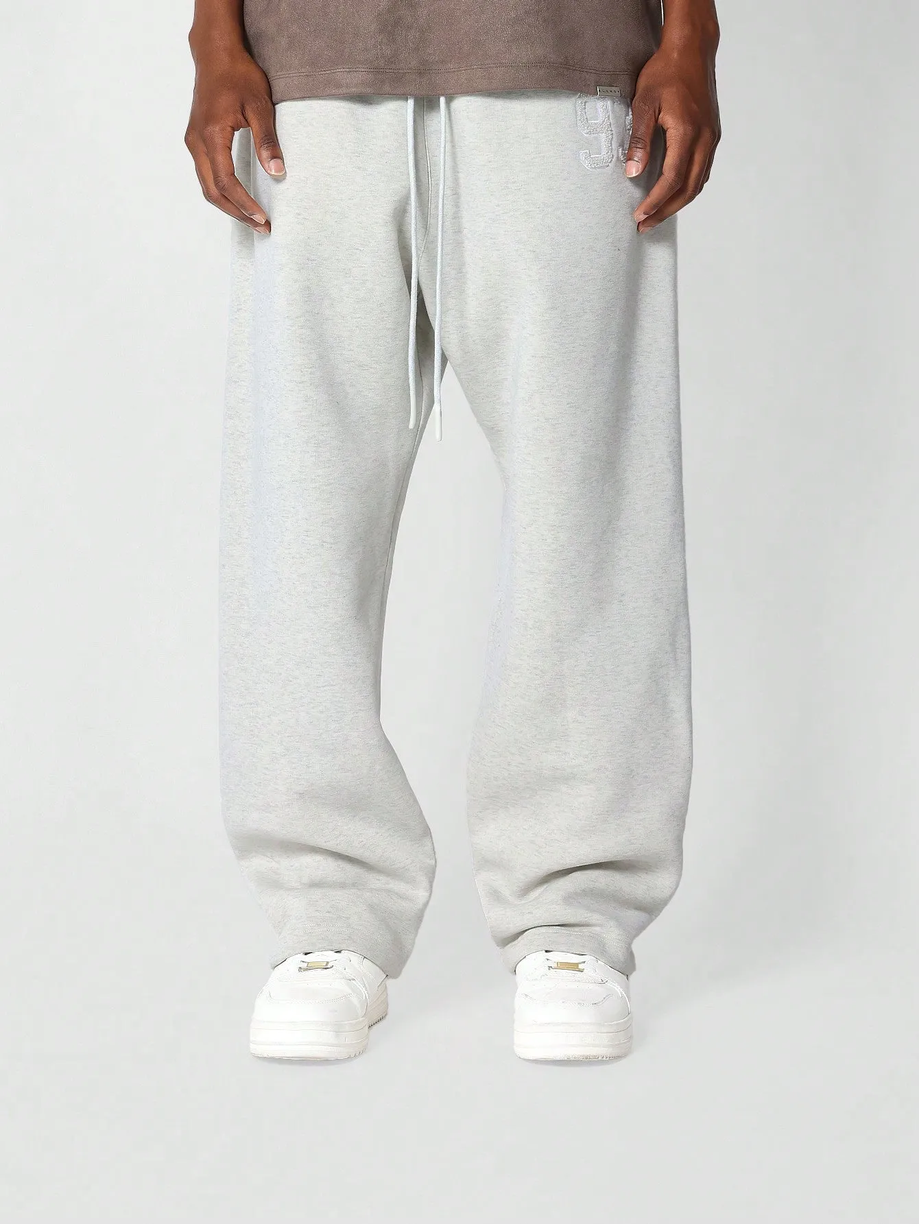 Drop Crotch Jogger With Front Applique