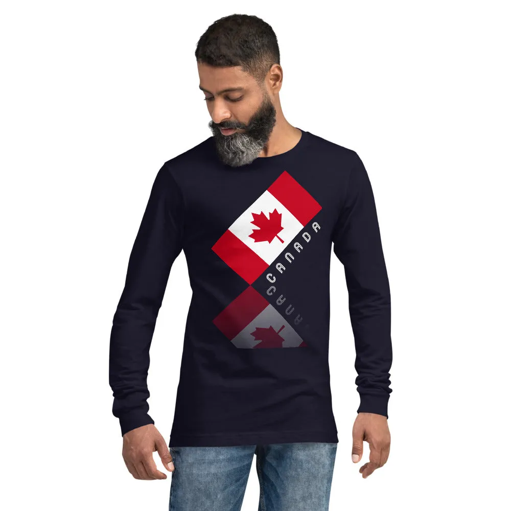 Elegant Maple Leaf Canada Unisex Long Sleeve Tee