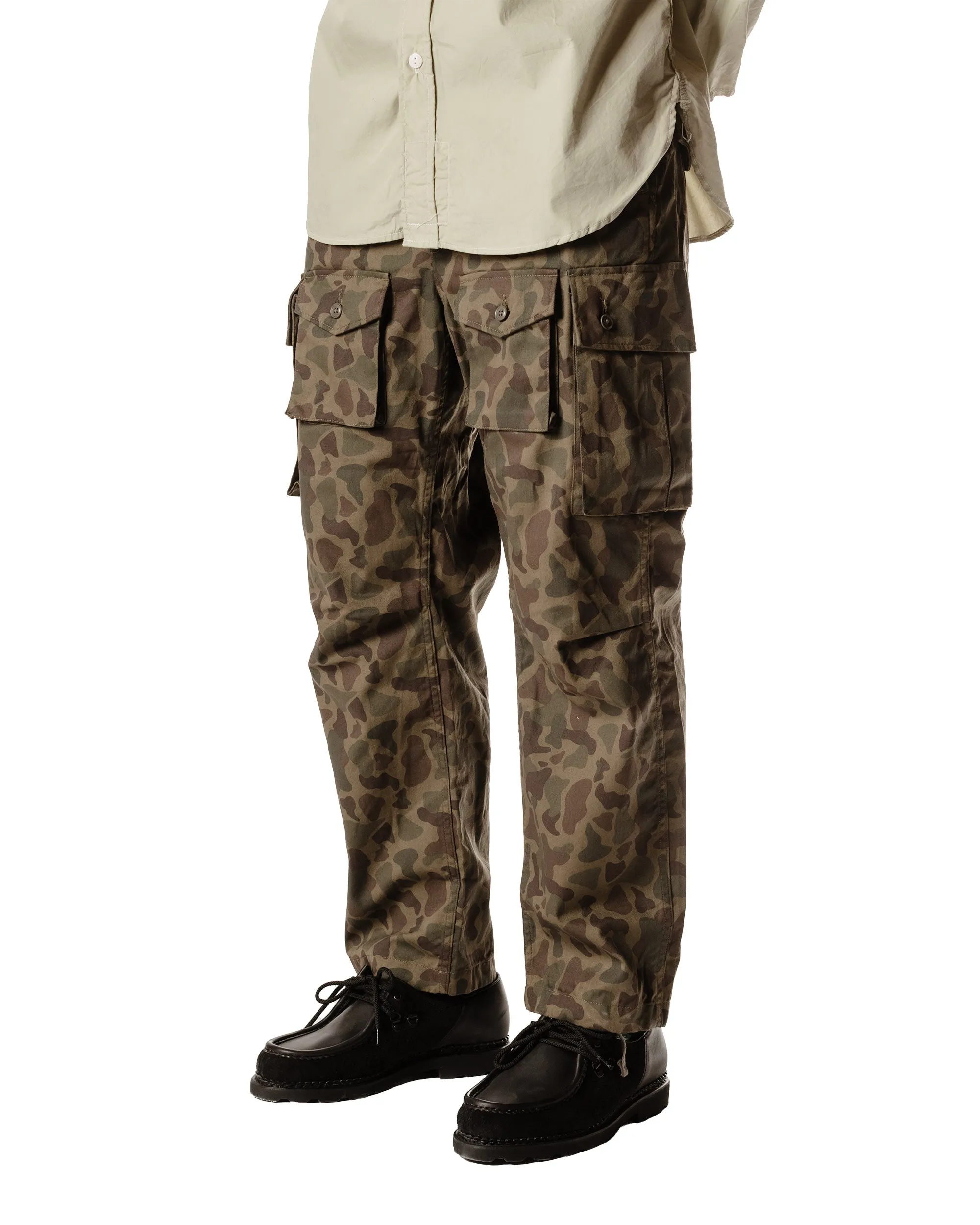 Engineered Garments FA Pant Olive Camo 6.5oz. Flat Twill