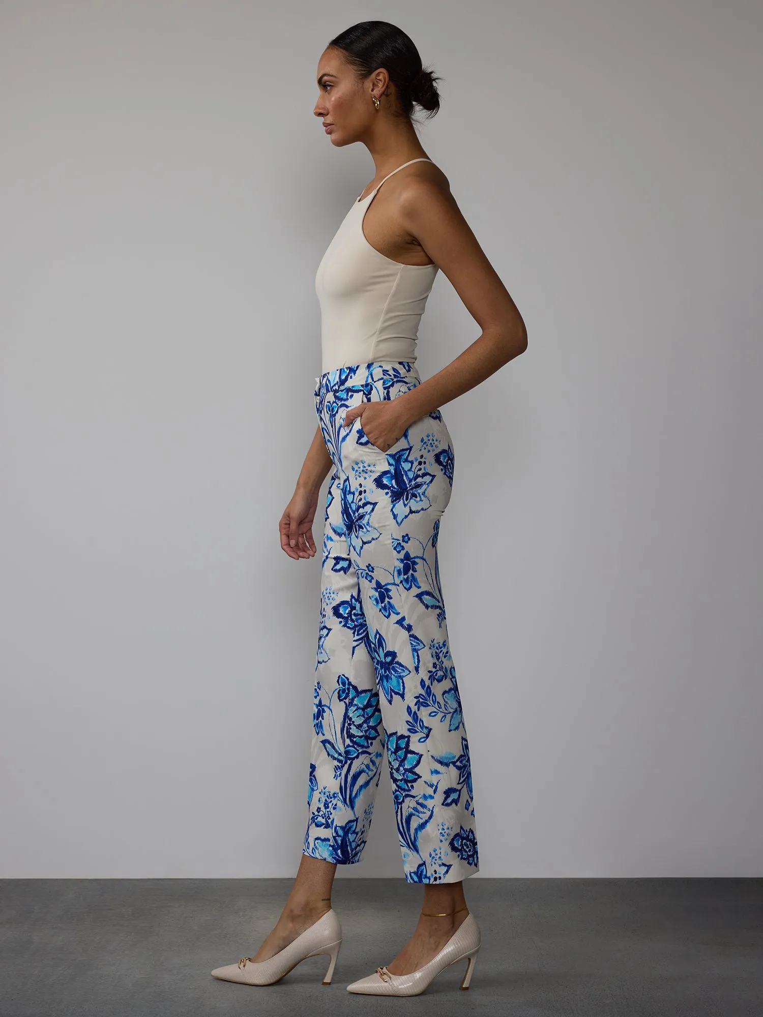 Essential Floral Straight Leg Pants