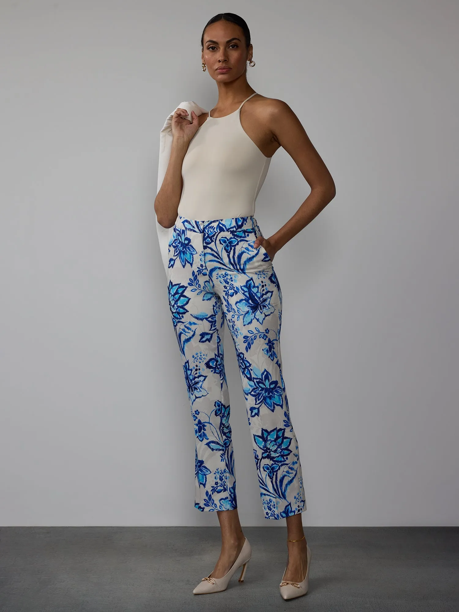 Essential Floral Straight Leg Pants