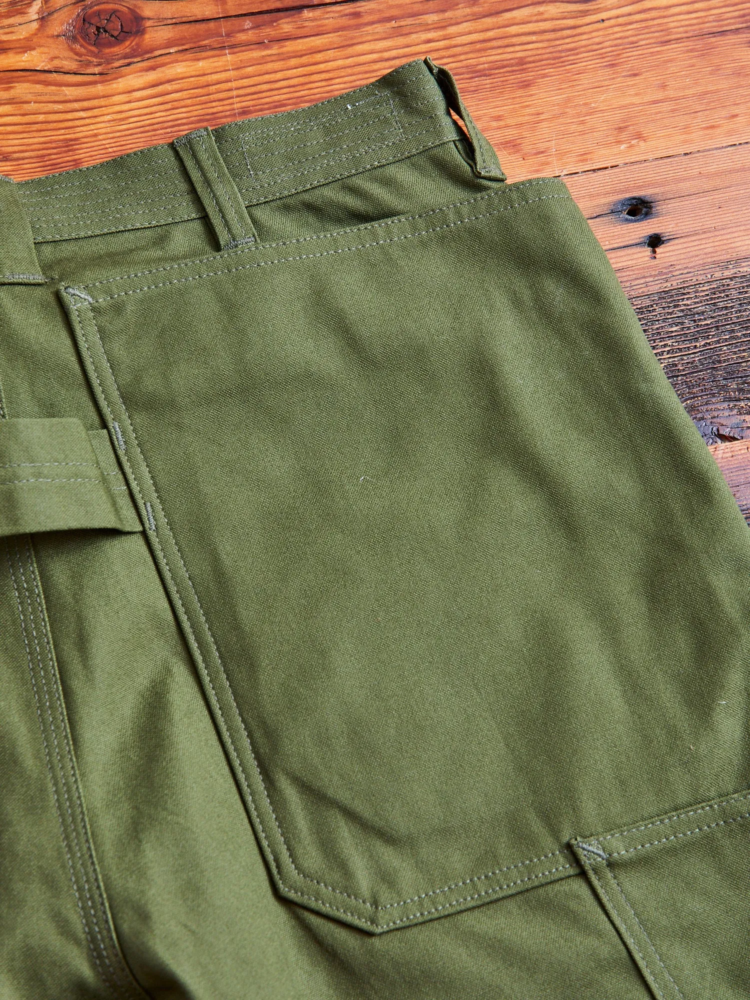 Fall Leaf Tough Pants in Olive Duck Canvas