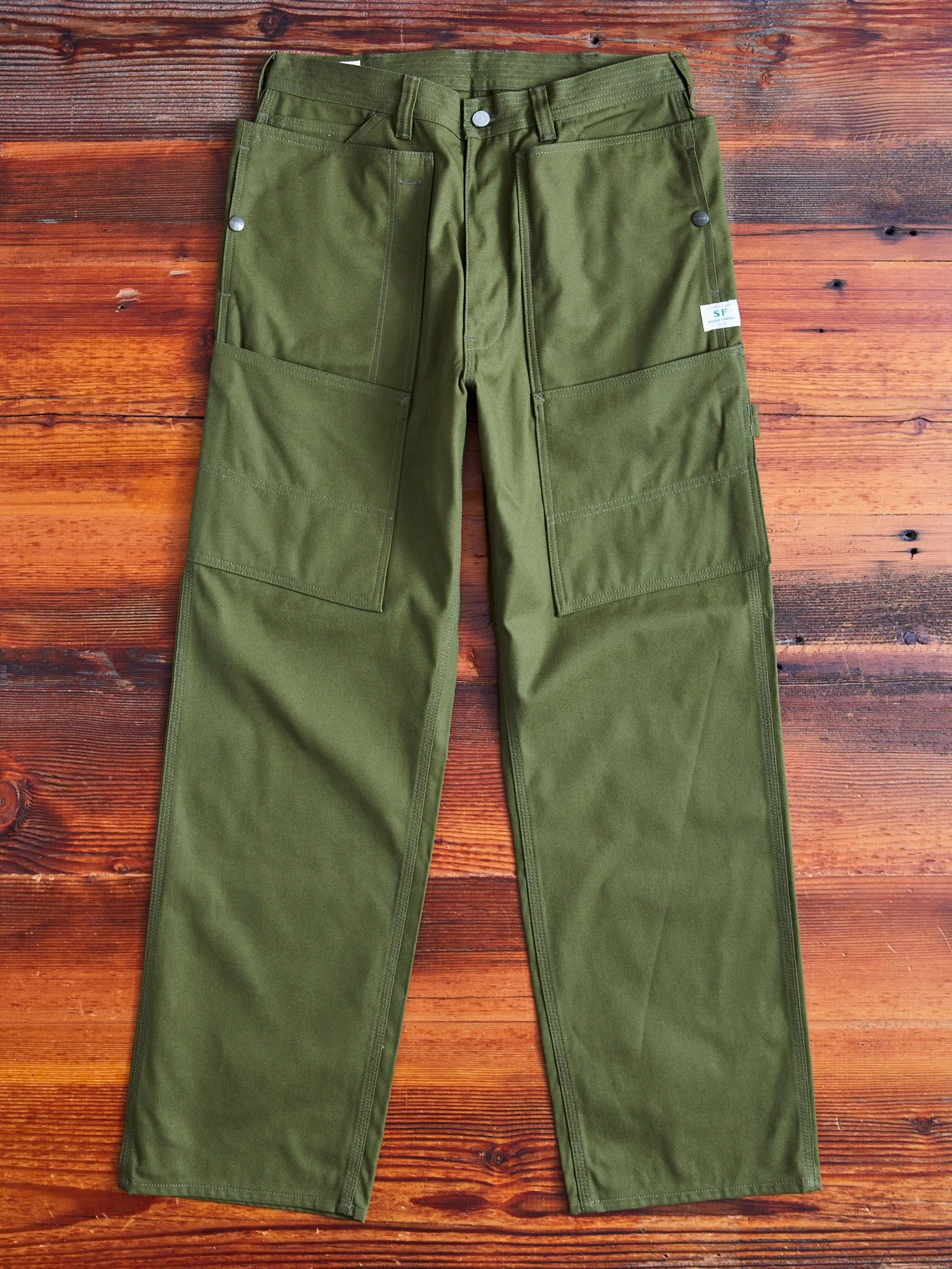 Fall Leaf Tough Pants in Olive Duck Canvas