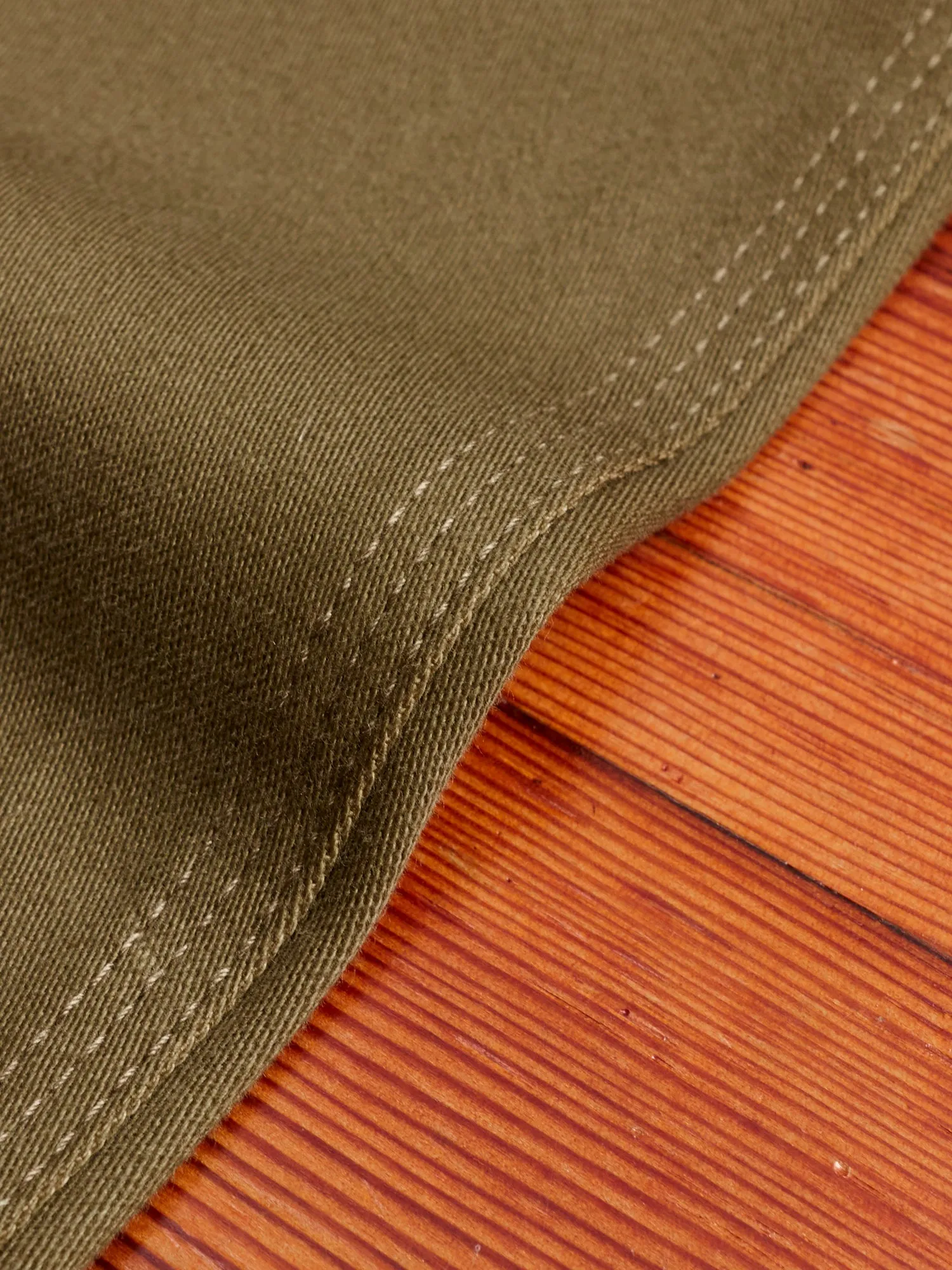 Fall Leaf Tough Pants in Olive Work Satin