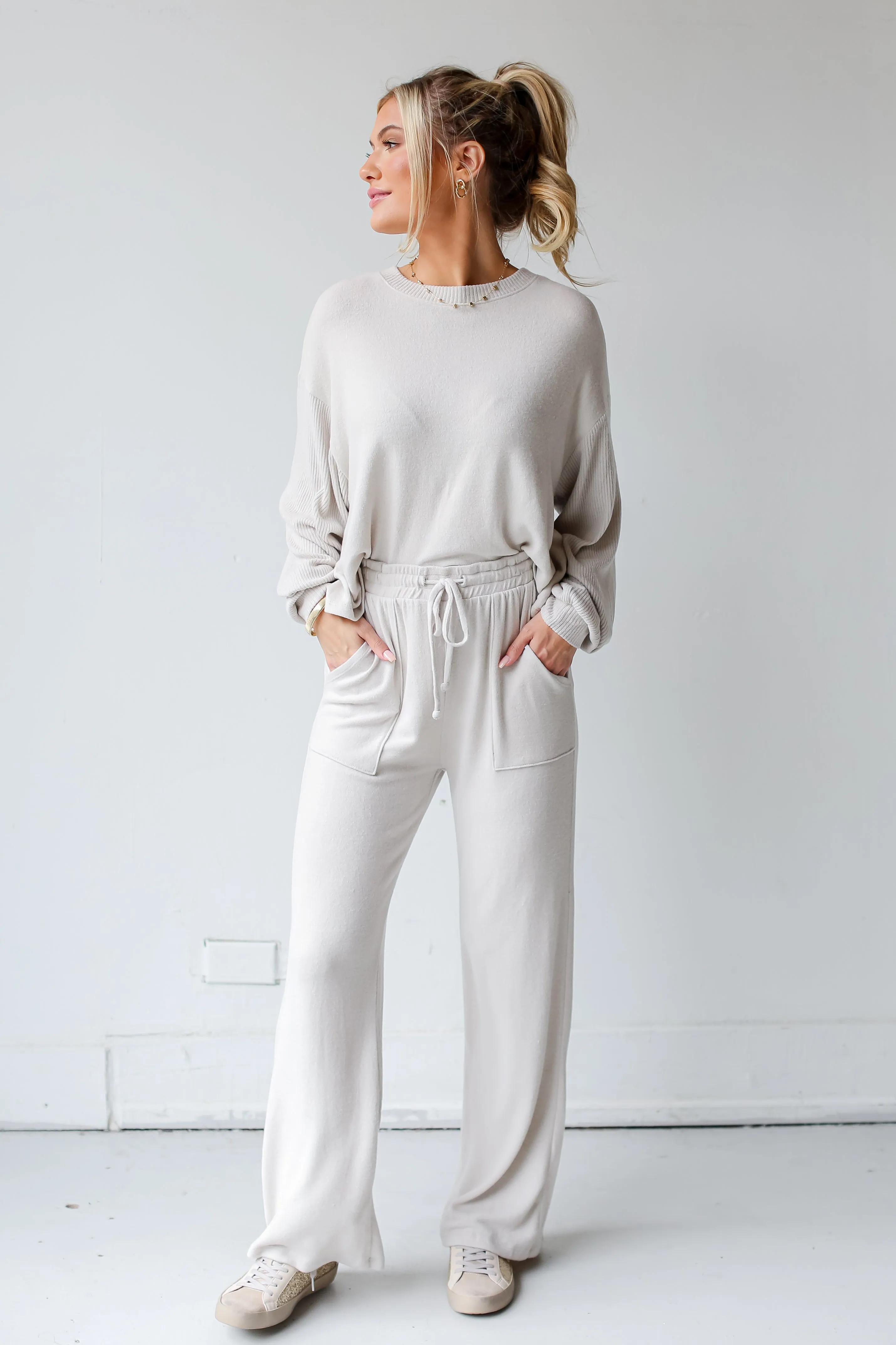 FINAL SALE - Favorite Cuddles Brushed Knit Lounge Pants