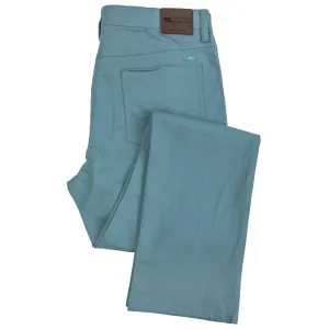 Flex Micro Canvas Five Pocket Stretch Pant Smoke Blue