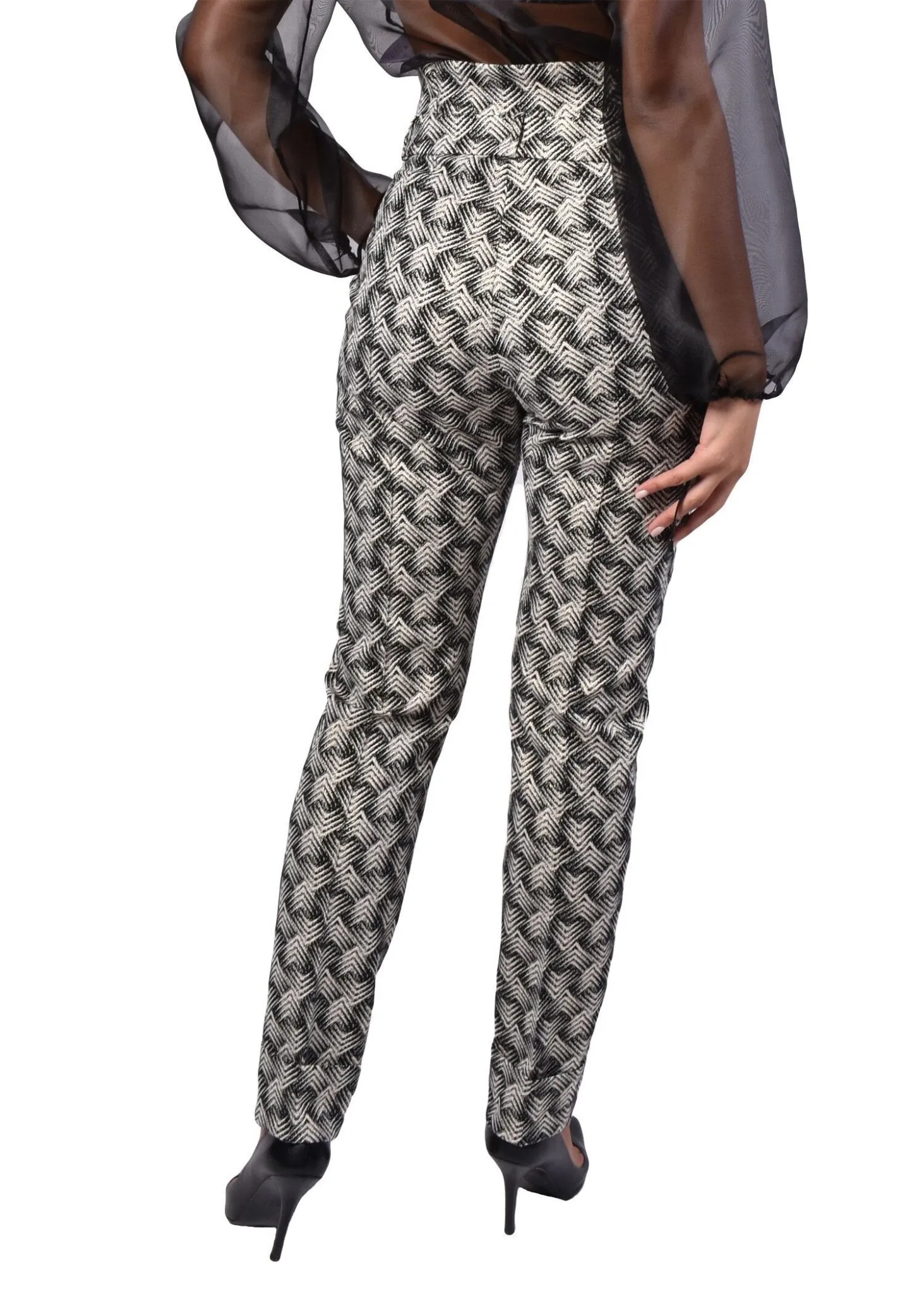 Glitter Jacquard Pants