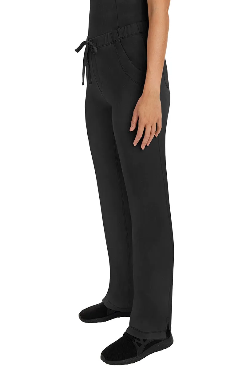 HH Works Women's Scrub Set Monica Top & Tall Rebecca Pant | Black