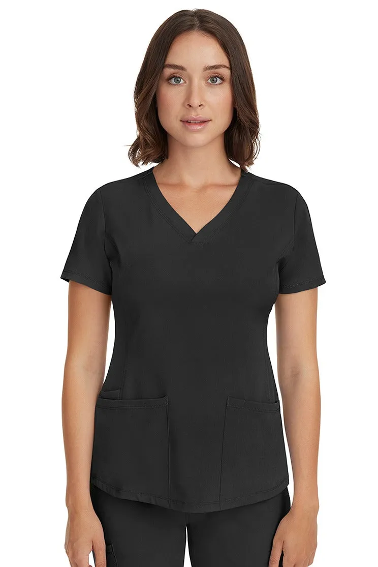 HH Works Women's Scrub Set Monica Top & Tall Rebecca Pant | Black