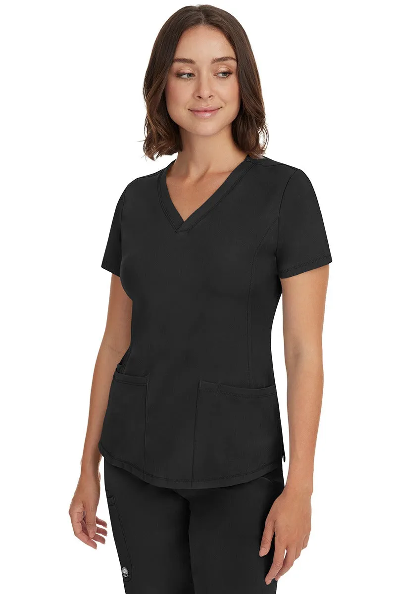 HH Works Women's Scrub Set Monica Top & Tall Rebecca Pant | Black