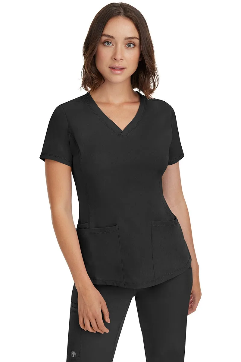 HH Works Women's Scrub Set Monica Top & Tall Rebecca Pant | Black