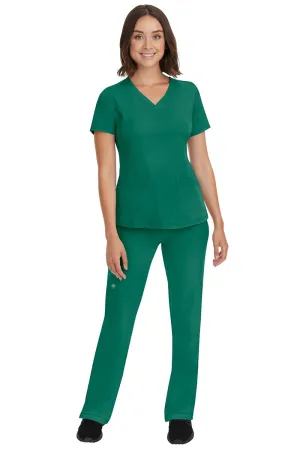 HH Works Women's Scrub Set Monica Top & Tall Rebecca Pant | Hunter