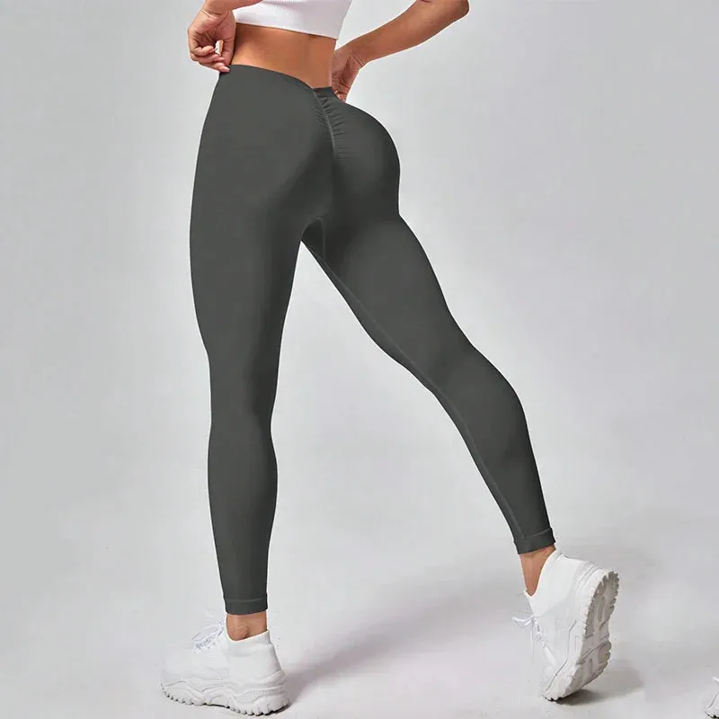 High-Elastic Knitting Fashion Yoga Sport Legging with V-Waist