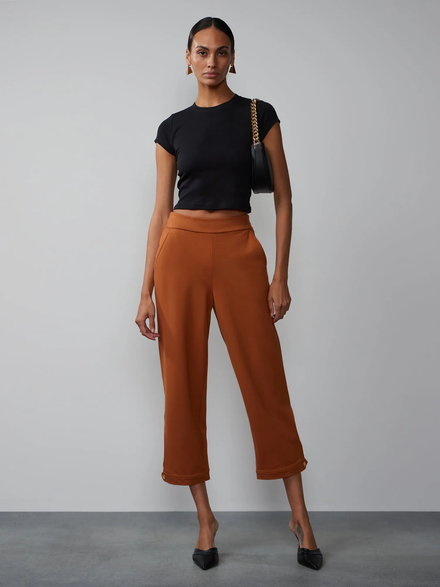 High Rise Ponte Pant