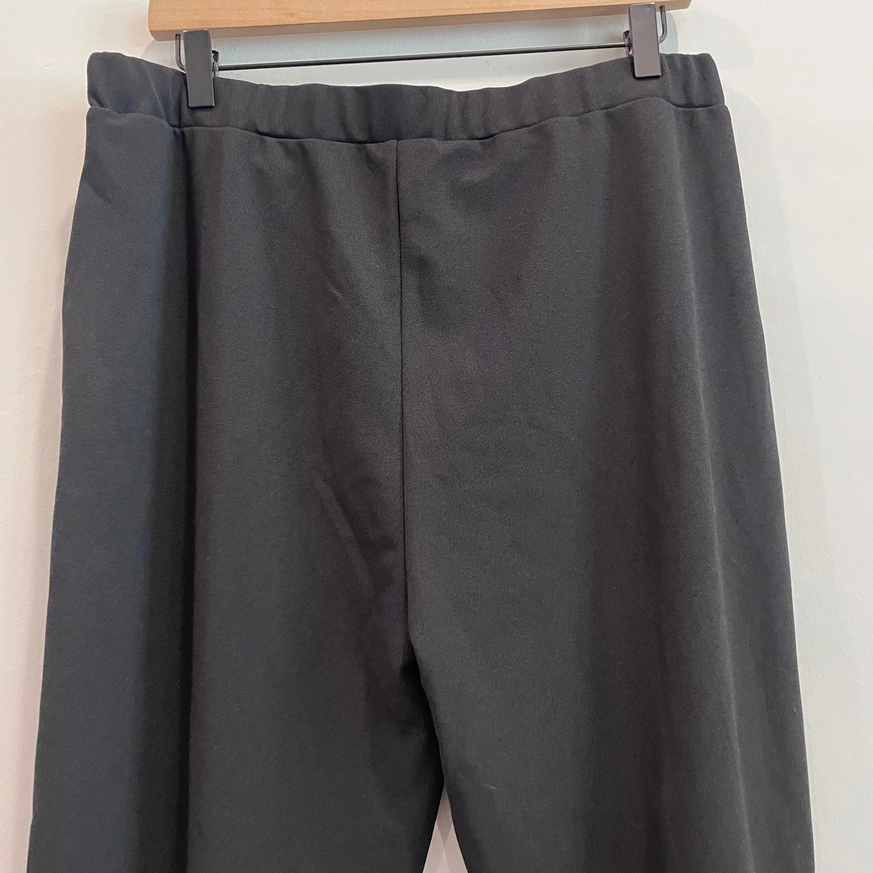 High Rise Pull On Front Slit Pants