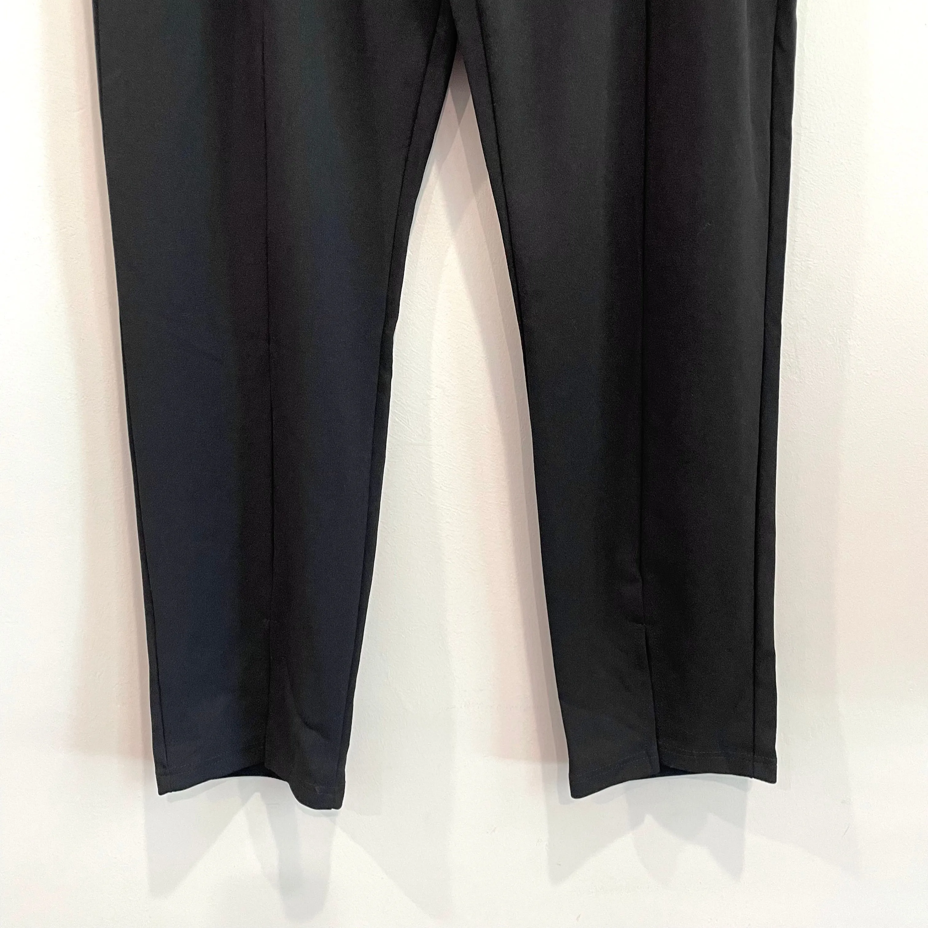 High Rise Pull On Front Slit Pants