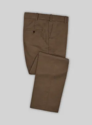 Huddersfield Stretch Brown Wool Pants