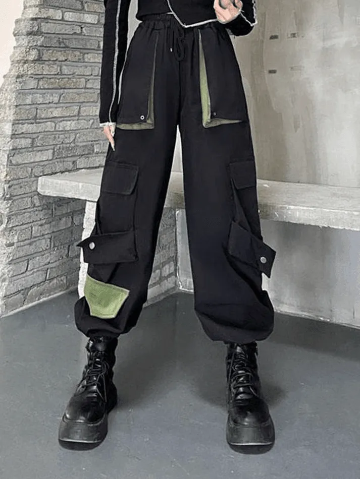 Joskaa Patchwork Pocket Detail Cargo Pants