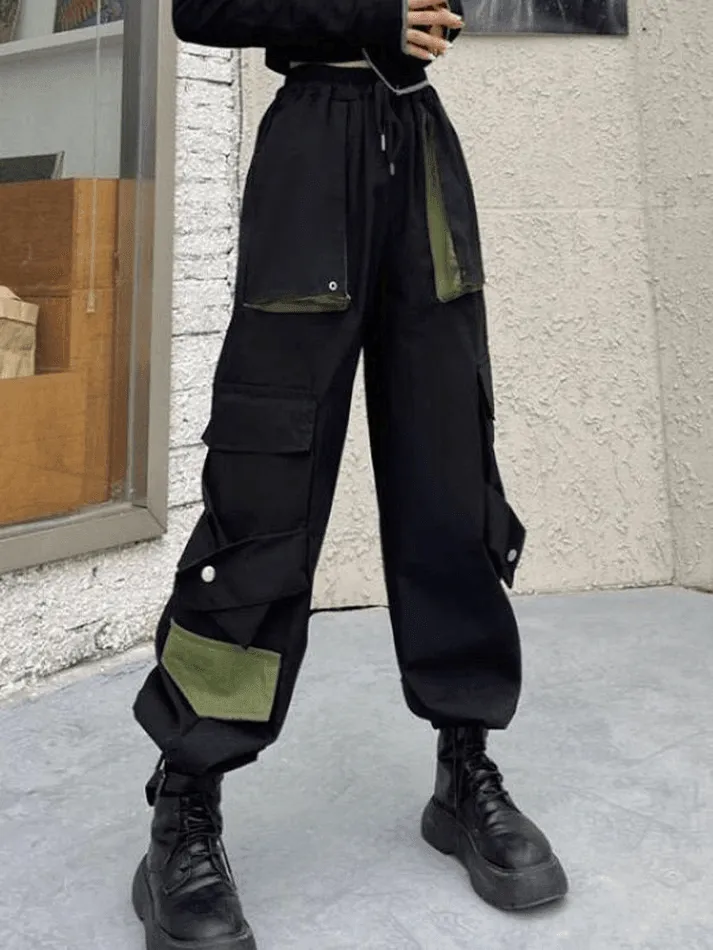 Joskaa Patchwork Pocket Detail Cargo Pants