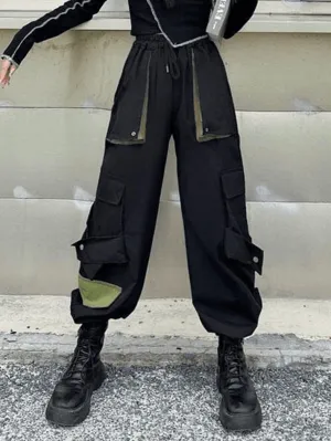 Joskaa Patchwork Pocket Detail Cargo Pants