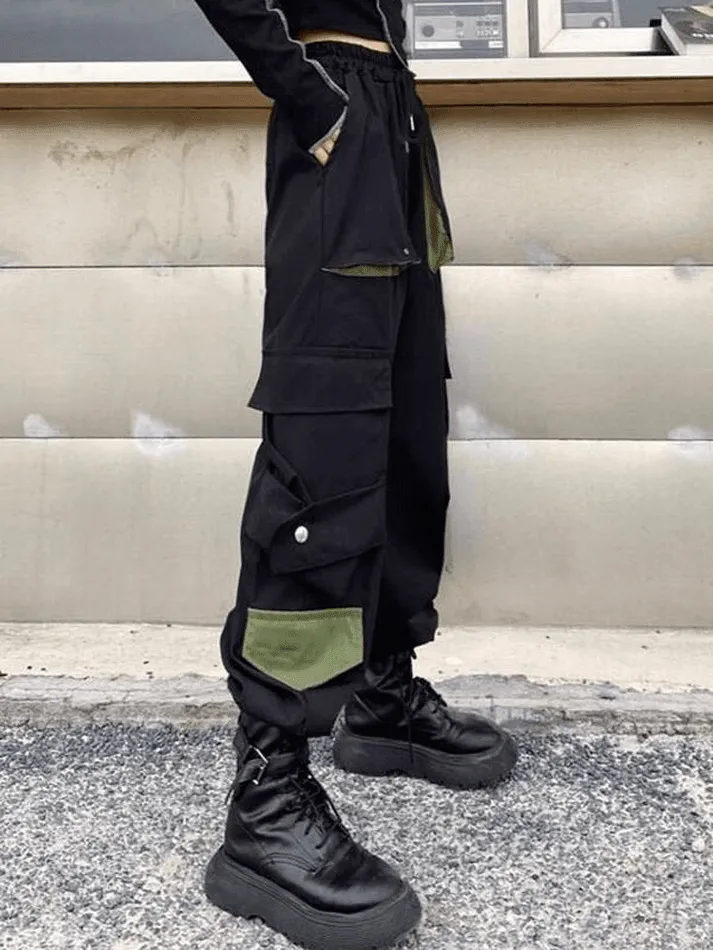 Joskaa Patchwork Pocket Detail Cargo Pants