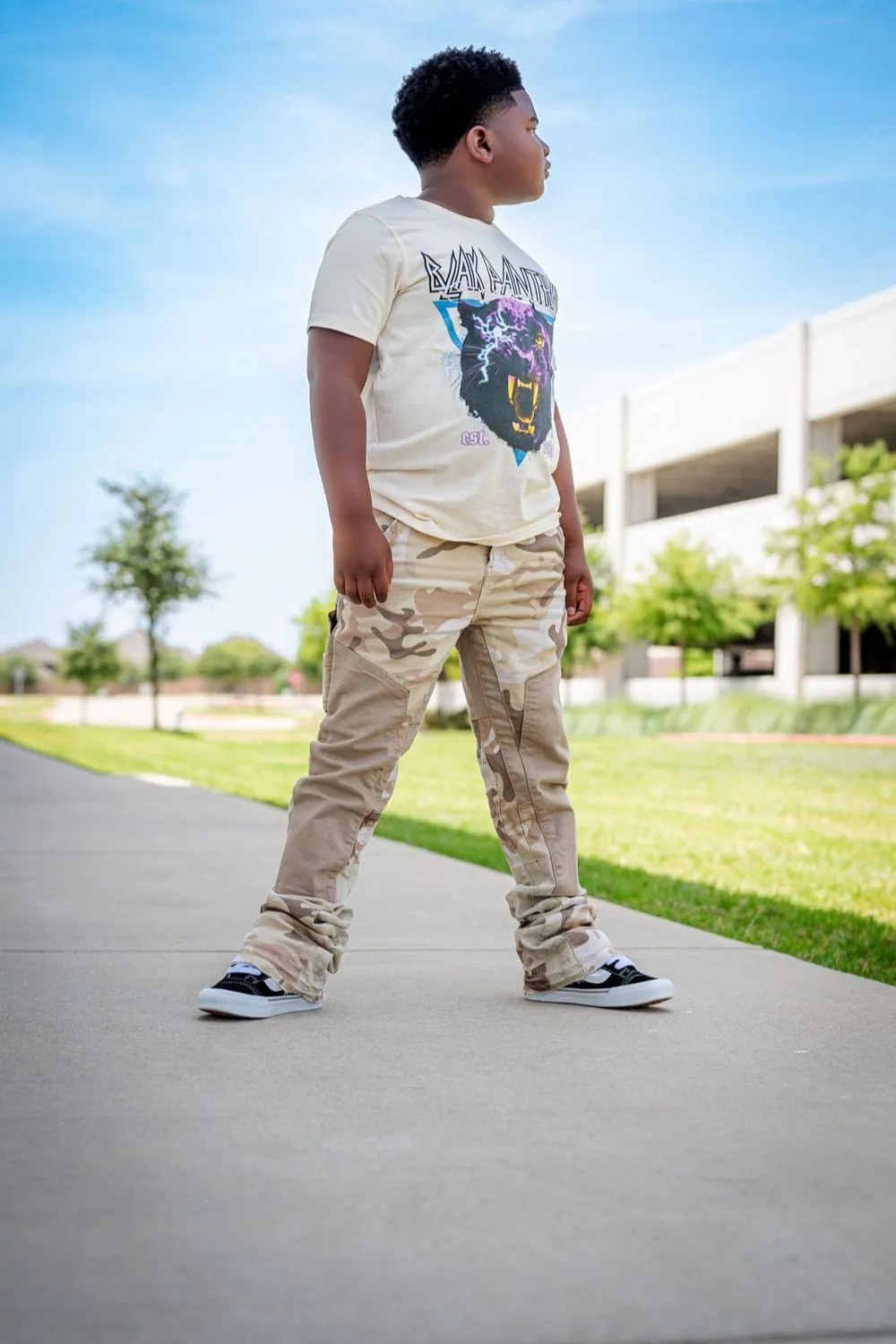 Kids Stacked Carlsbad Denim (Sand Camo)