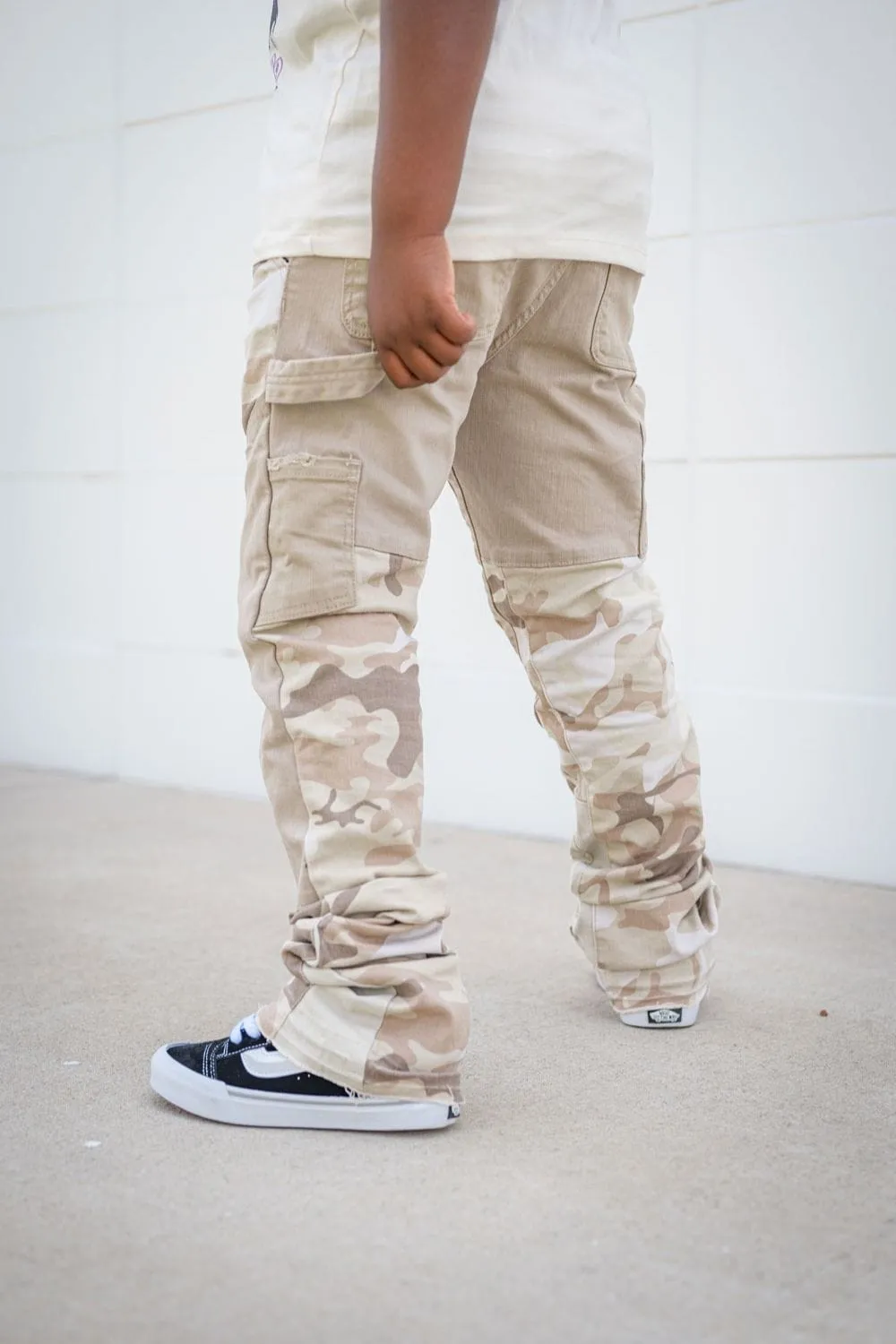 Kids Stacked Carlsbad Denim (Sand Camo)