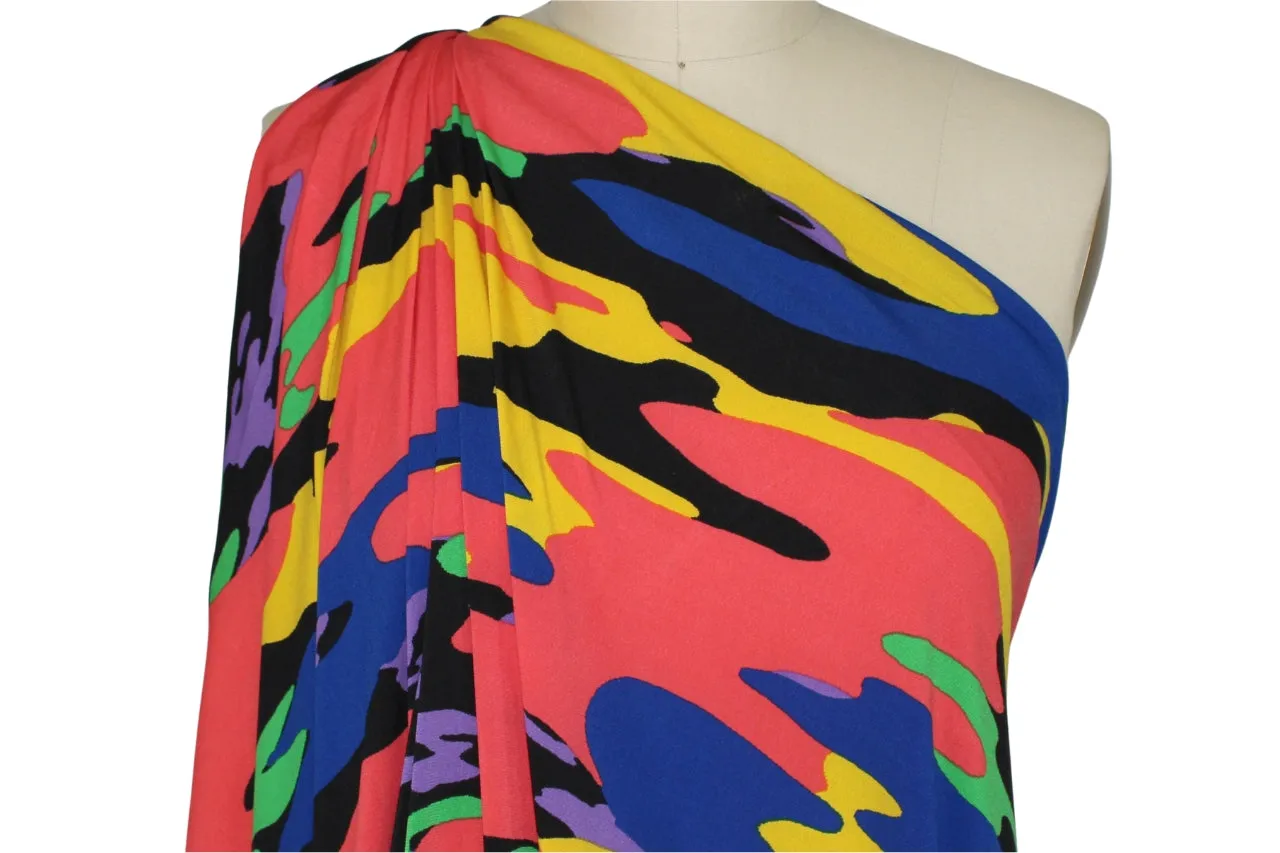 Kindergarten Kamouflage ITY Jersey - Multi Brights