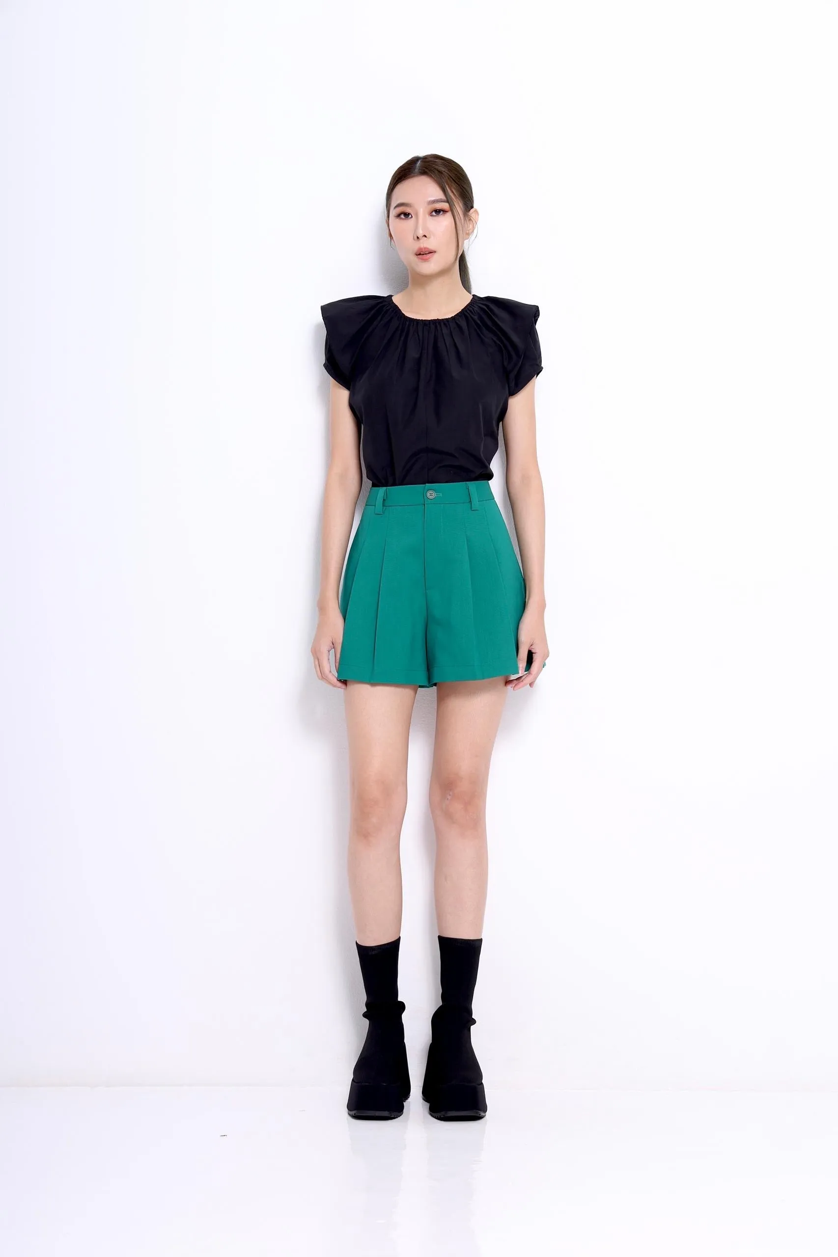 Leah Tailored A-line Shorts