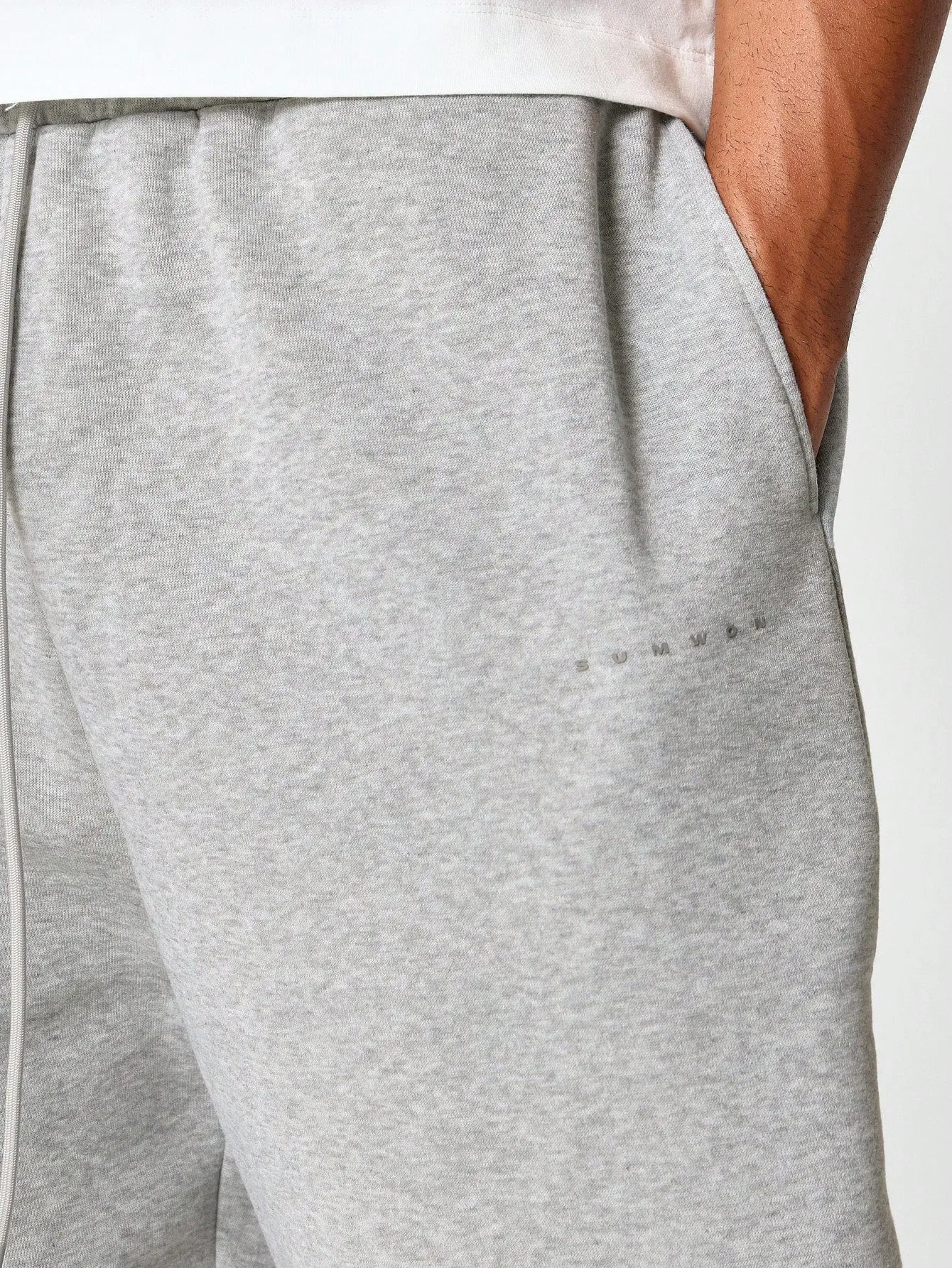 Loose Fit Baggy Jogger With Hem Pleats